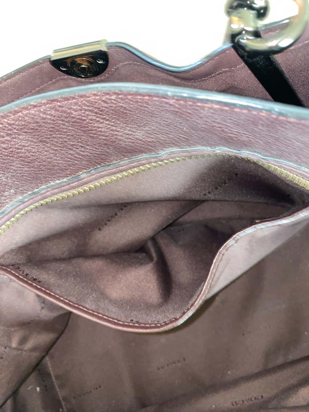 Authentic Coach Dreamer Satchel in Oxblood Burgundy Luxury - Picture 13 of 16